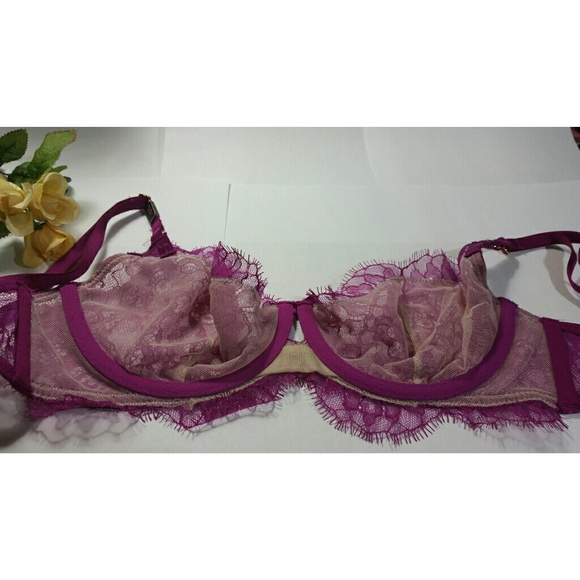 New VS Bra Size 32D Purple Unlined $22 - Picture 6 of 6